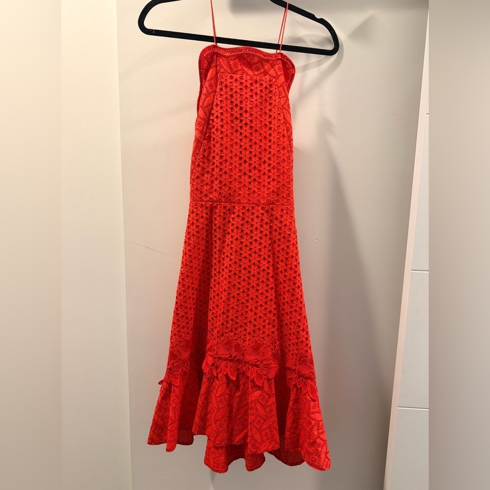 Sachin & Babi Red Waltz Floral Dress - Picture 4 of 8